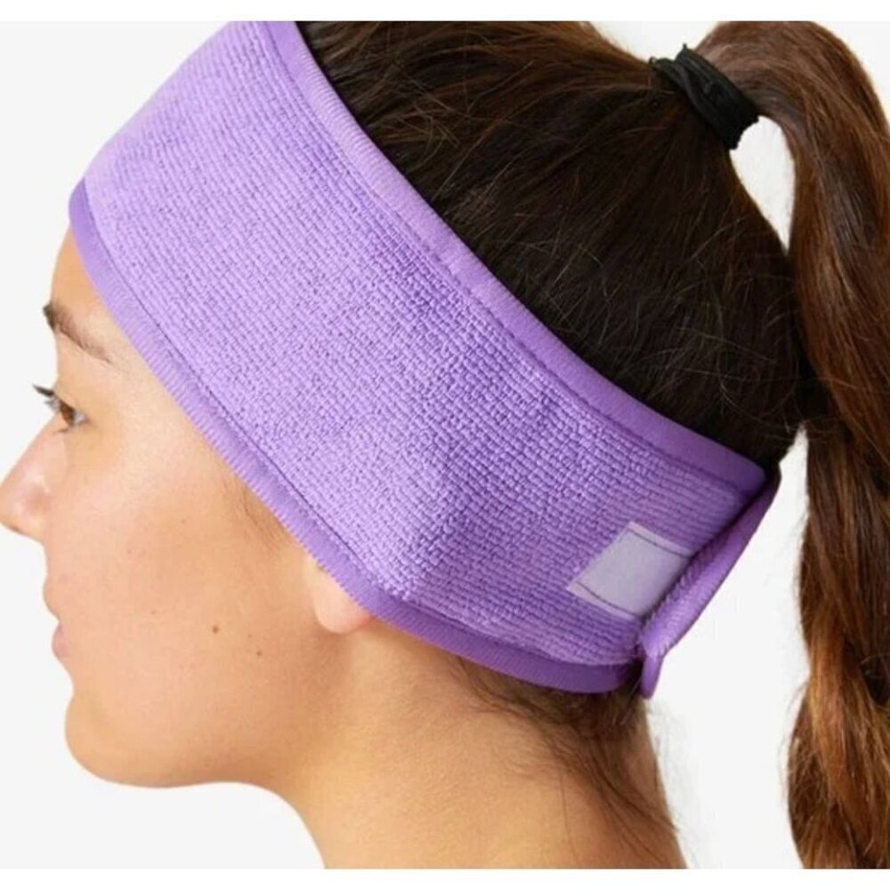 Zoe Ayla Spa Terry Headband Purple 24Lx3.2W NIB Hair Tool - Picture 3 of 7
